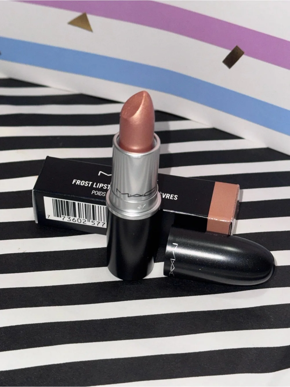 NIB NWT Brand New Full Size MAC Frost LIPSTICK 310 GEL Metallic Beige